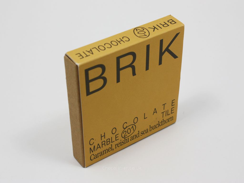 BRIK 201 Caramel, Reishi & Sea Buckthorn Chocolate Marble Tile