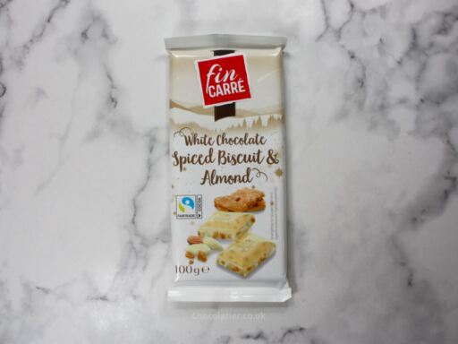 Lidl Fin Carré White Chocolate Spiced Biscuit & Almond Bar Review