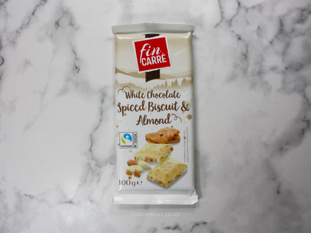 Lidl Fin Carré White Chocolate Spiced Biscuit & Almond Bar Review
