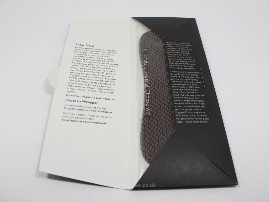 Hotel Chocolat Rabot Estate 50% Supermilk Chocolate Bar Packaging