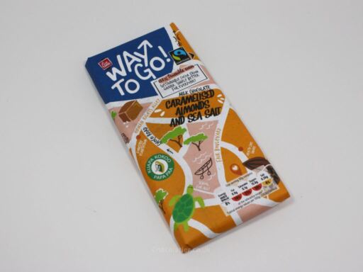 Lidl Fin Carré Way To Go! Caramelised Almonds & Sea Salt Milk Chocolate Bar