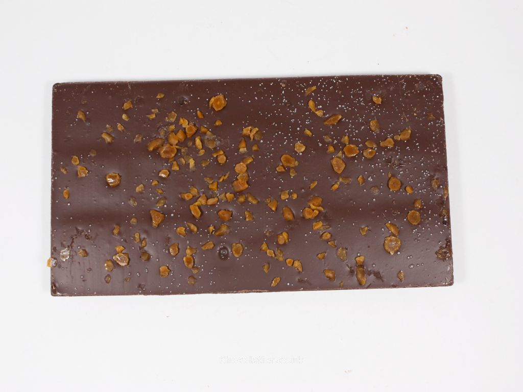 Harris & James Salted Caramel 40% Milk Chocolate Bar Underside