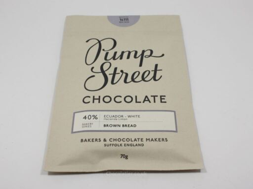 Pump Street Chocolate 40% Ecuadorian White Brown Bread Chocolate Review