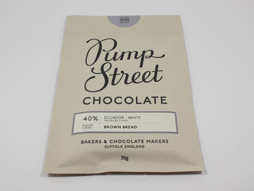 Pump Street Chocolate 40% Ecuadorian White Brown Bread Chocolate Review