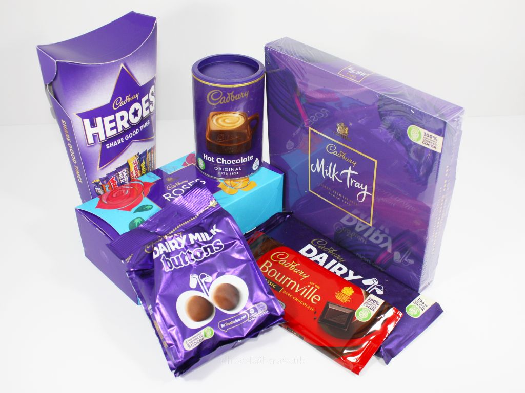 Cadbury Classic Chocolate Basket Gift Hamper Contents
