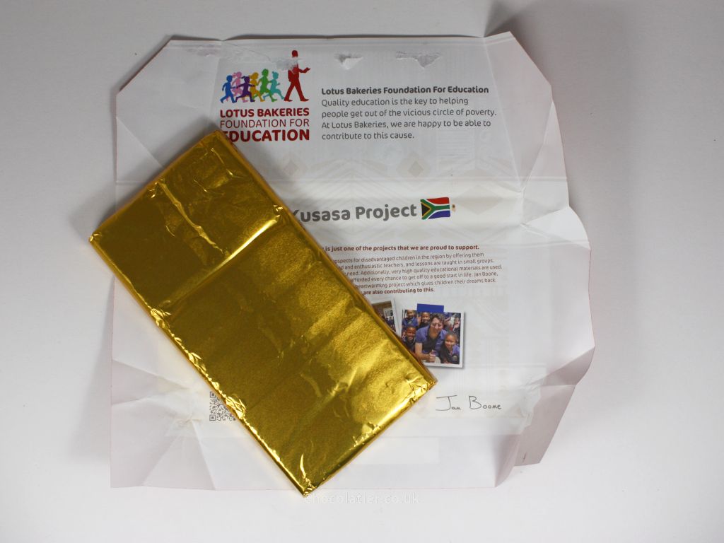 Inside the Lotus Biscoff wrapper