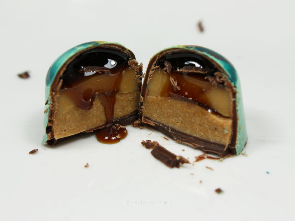 inside Wood Row Chocolate Coffee & Caramelised Biscuit