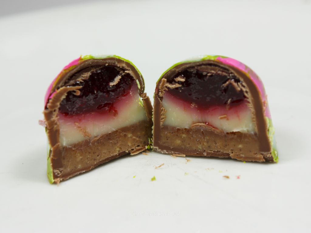 Inside Wood Row Chocolate Raspberry, Almond & Disaronno